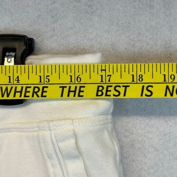 LRL RALPH LAUREN Active Women’s Shorts Medium White Cotton Drawstring Pockets - Picture 7 of 11